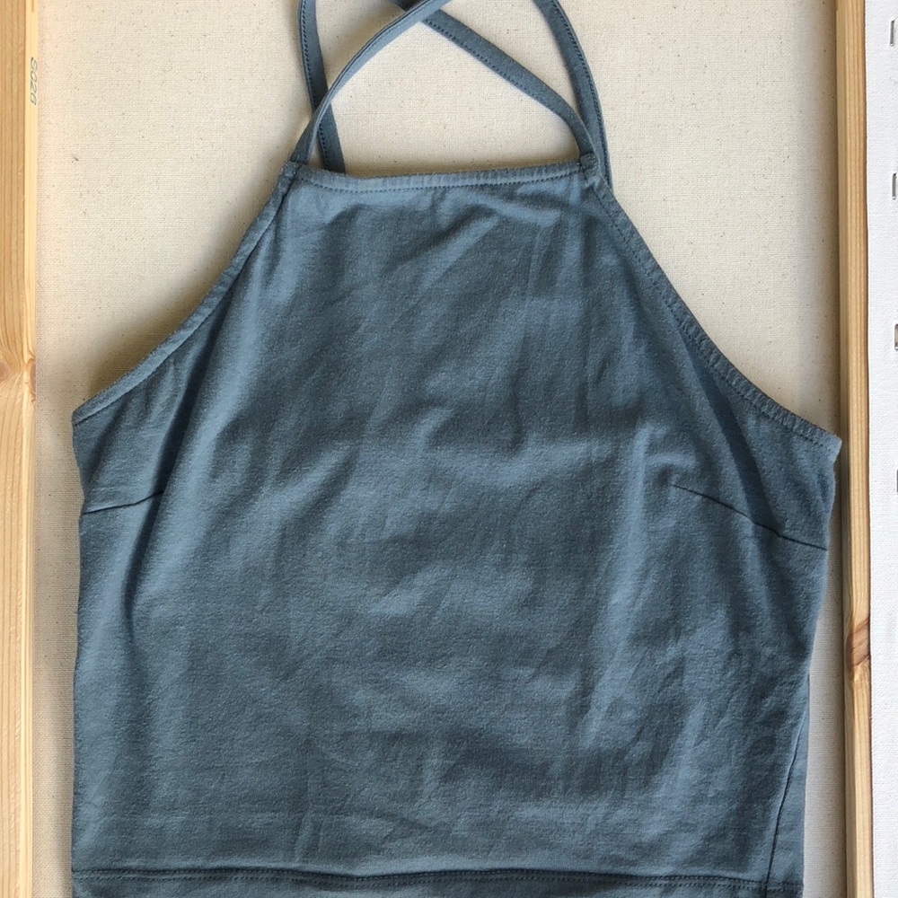 Light blue Crop top
